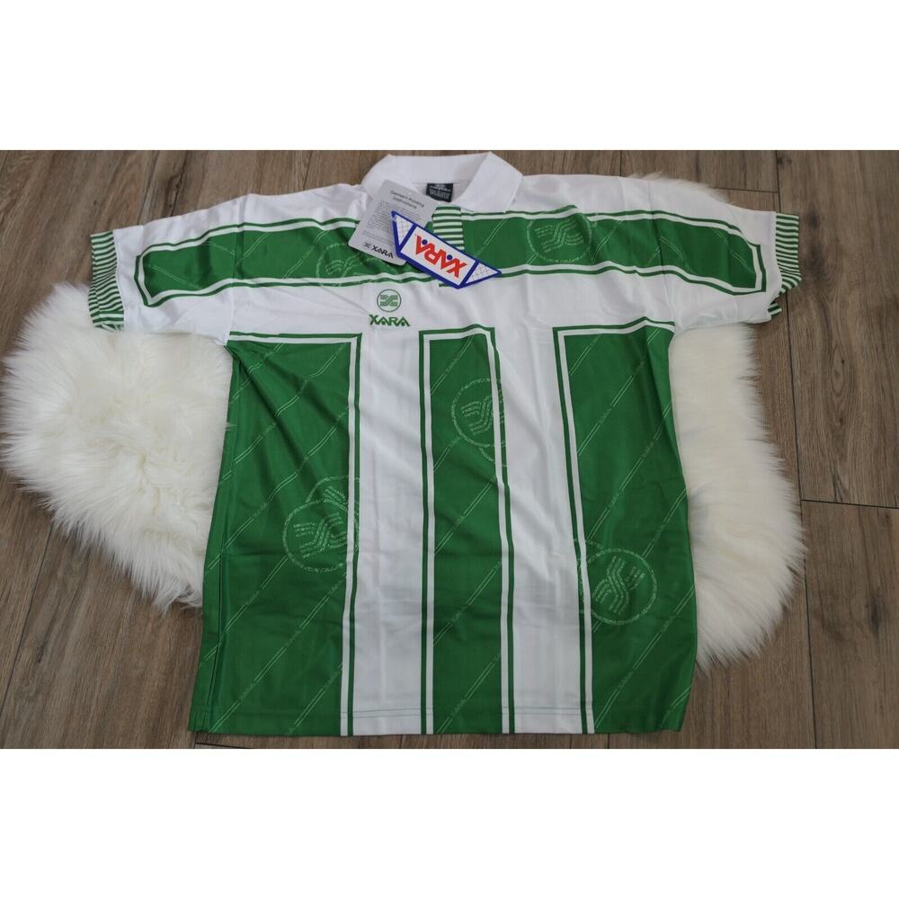NWT Vintage Xara Collared Polyester Football Soccer Shirt Jersey Men's Large